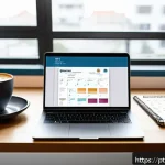 Home 23 번역사와 클라이언트의 커뮤니케이션 노하우 - A professional translation workspace featuring a bilingual Portuguese-English document open on a lap...